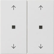 Gira - Abdeckung/Bedienelement für Installationsschalterprogramme Wippe 2-fach 538627 Reinweiß