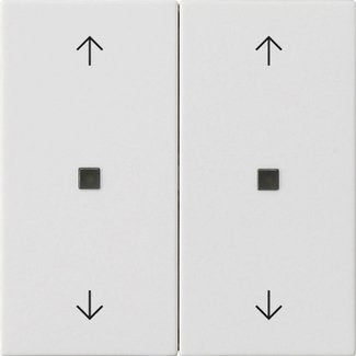 Gira - Abdeckung/Bedienelement für Installationsschalterprogramme Wippe 2-fach 538627 Reinweiß