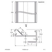 EVN Lichttechnik - Mechanisches Zubehör/Ersatzteile für Leuchten Trockenbauprofil APTBHLW200 für LED-Stripes