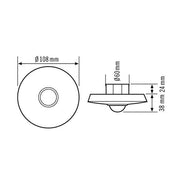 ESYLUX - Bussystem-Bewegungsmelder Decken-Präsenzmelder ws PD-C 360i/8 DUO DALI UP,360Grad,DALI/DSI