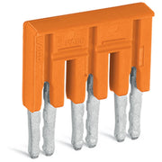 WAGO - Querverbinder/Brücker für Reihenklemme Querbrücker 282-433 orange, isol. 2-fach − 50 Stück