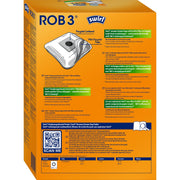 Swirl - Zubehör/Ersatzteile für Bodenpflege Staubbeutel ROB 3 EcoPor VE4 für Dreame,Eufy,etc. − 3 Stück