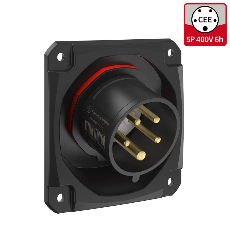 Walther Werke - CEE-Gerätestecker (IEC 60309) CEE NEO Anbaugerätestecker FW712506PH schräg 16A 5P 6h