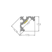Brumberg Leuchten - Mechanisches Zubehör/Ersatzteile für Leuchten LED-Alu Eckprofil 53703260 2000mm