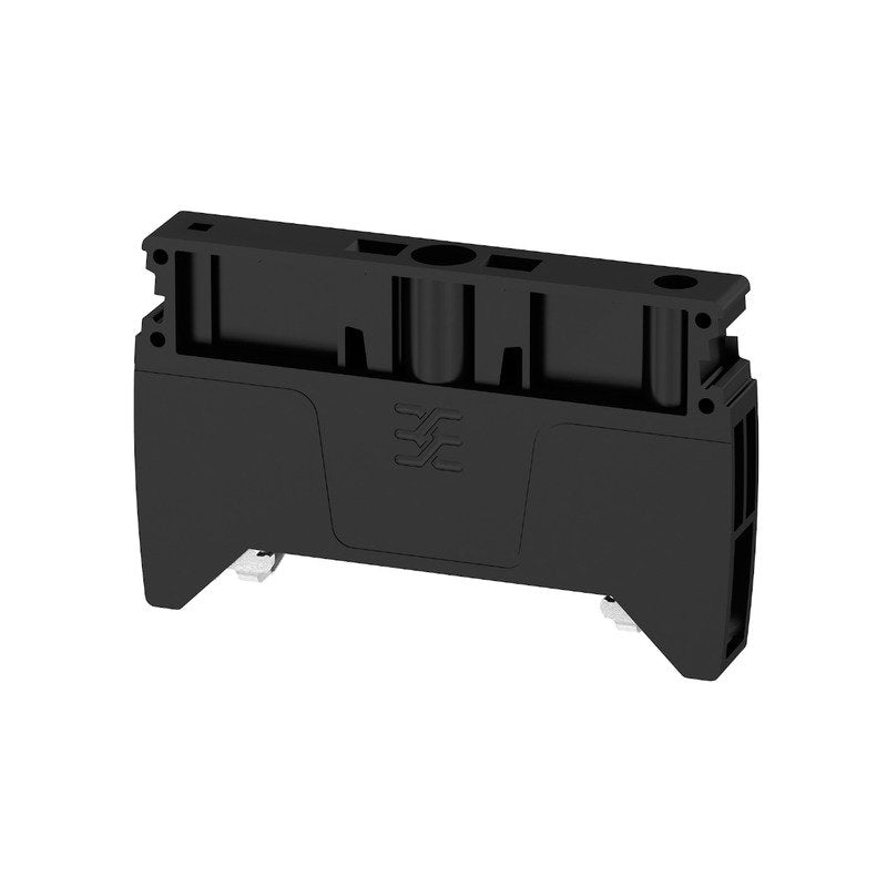 Weidmüller - Endklammer/-halter für Reihenklemme Endwinkel AEB 35 SC/1 BK TS35, schwarz − 50 Stück