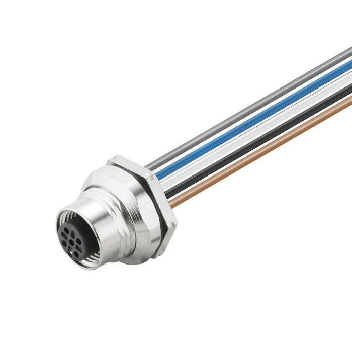 Weidmüller - Rundsteckverbinder, Einbau (mit Leitung) Steckverbinder SAIEM12B52.0VHWPG9 M12  − 1 Stück
