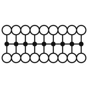Phoenix Contact - Durchgangs-Reihenklemme Verteilerblock PTFIX 18X2,5 BK − 8 Stück