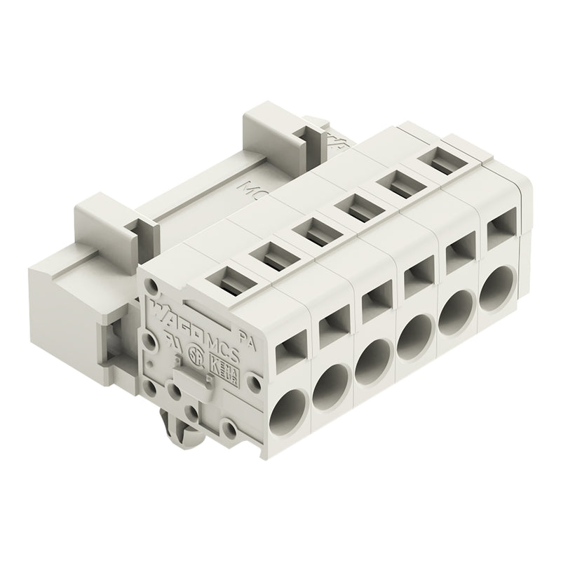 WAGO - Kabelsteckverbinder für Leiterplattensteckverbinder 1-Leiter-Stiftleiste 721-606/018-000 CAGECLAMP,2,5mm²,lgr − 50 Stück