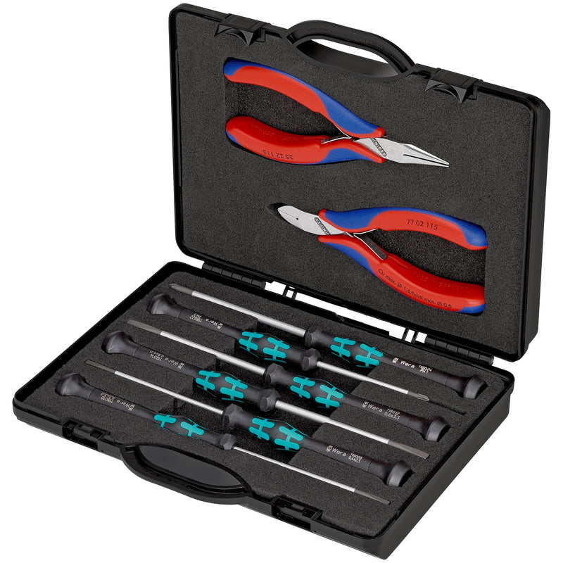 Knipex-Werk - Werkzeugset Elektronikzangen-Set 00 20 18 f.elektron. Bauteile  − 1 Stück