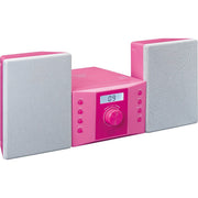 LENCO - HiFi-Komplettsystem Kinder-Micro-Anlage MC-013 Pink CD/PLL/FM/AUX