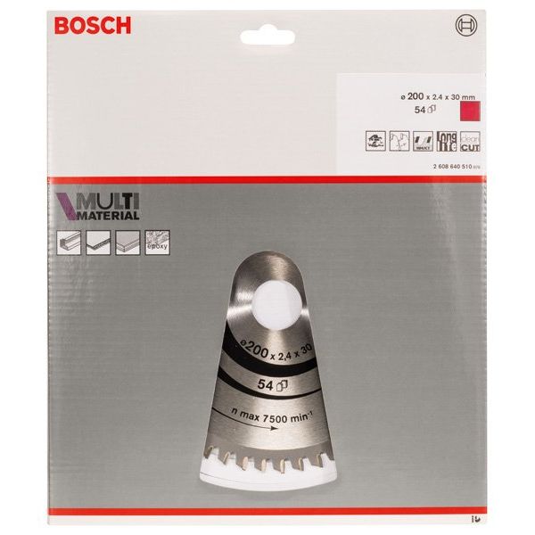 Bosch - Kreissägeblatt PRO Multi Material 2608640510 Kreissägeblatt 200 x