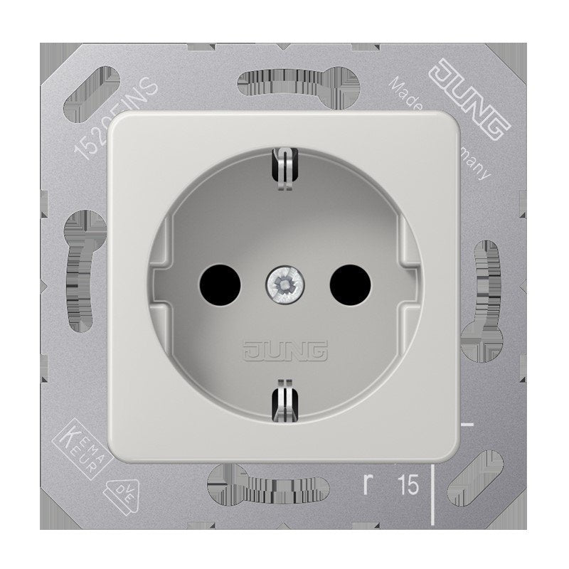 Jung - Steckdose SCHUKO-Steckdose 16A 250V CD 5120 BF LG 50x50mm Klappdeckel