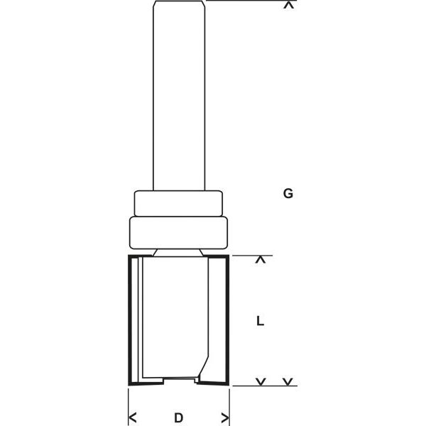 Bosch - Fräser Bündigfräser Expert for 2608629385 Wood Laminate 8 mm