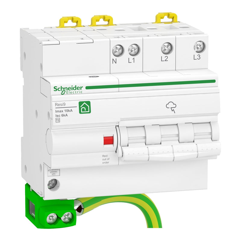 Schneider Electric - Überspannungsableiter für Energietechnik/Stromversorgung Überspannungs-Ableiter R9L16710 3P+N, Typ 2