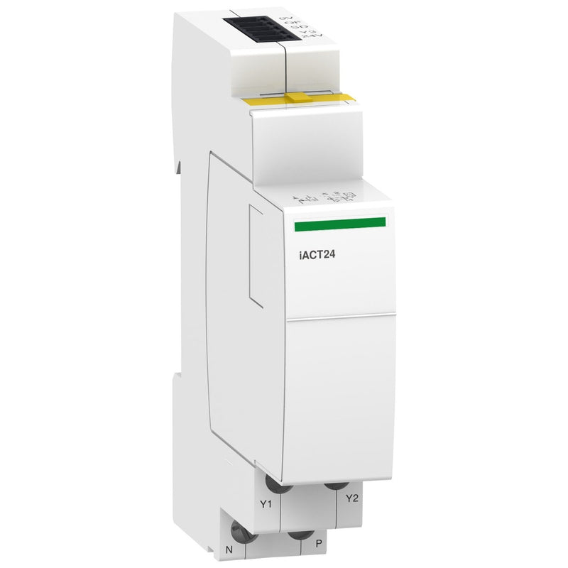 Schneider Electric - Zusatzeinrichtung für Reiheneinbaugeräte Hilfsmodul f. Fernschalten iACT24 m.Ti24-SPS-Schnittst