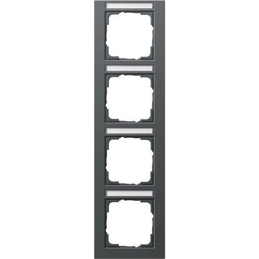 Gira - Abdeckrahmen 4f. anth 111423 senkrecht,bruchsi