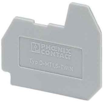 Phoenix Contact - Abschluss- und Zwischenplatte für Reihenklemme Deckel D-MT 1,5-TWIN 1, grau − 50 Stück