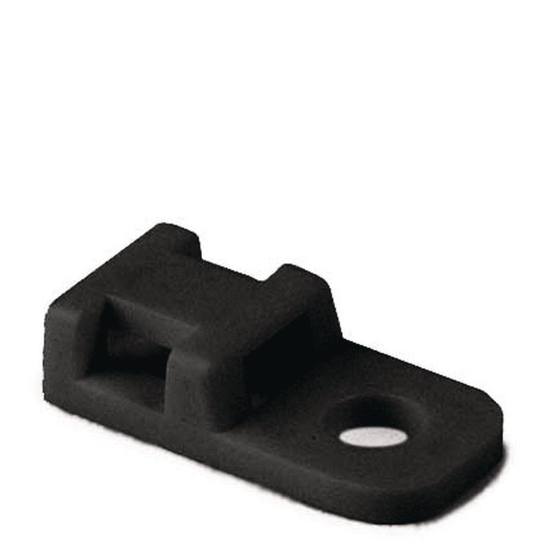HellermannTyton - Befestigungssockel und -element für Kabelbinder Schraubsockel CTAM1-PA66-WH 100 20,4x10,2mm, weiß − 100 Stück