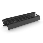 Enoc - Kabelführung für Gehäuse/Schränke Premium Kabelführungskanal CTH G2 19 zoll, 2 HE