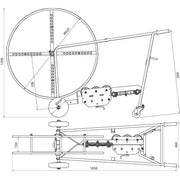 DEHN - Zubehör/Ersatzteile für Erdung und Blitzschutz Drahtrichtgerät fahrbar DRG10RO710FBSTTZN St/tZn m.Abspuleinr.