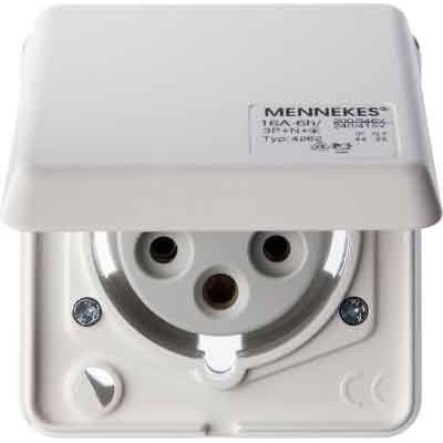 Berker - CEE-Steckdose (IEC 60309) CEE-Steckdose 5-polig Eb 578501 16A m.Klappdeckel