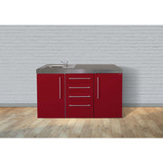 Stengel - Mini-Küche Miniküche Premiumline MPS4BR150Bli Bordeauxrot