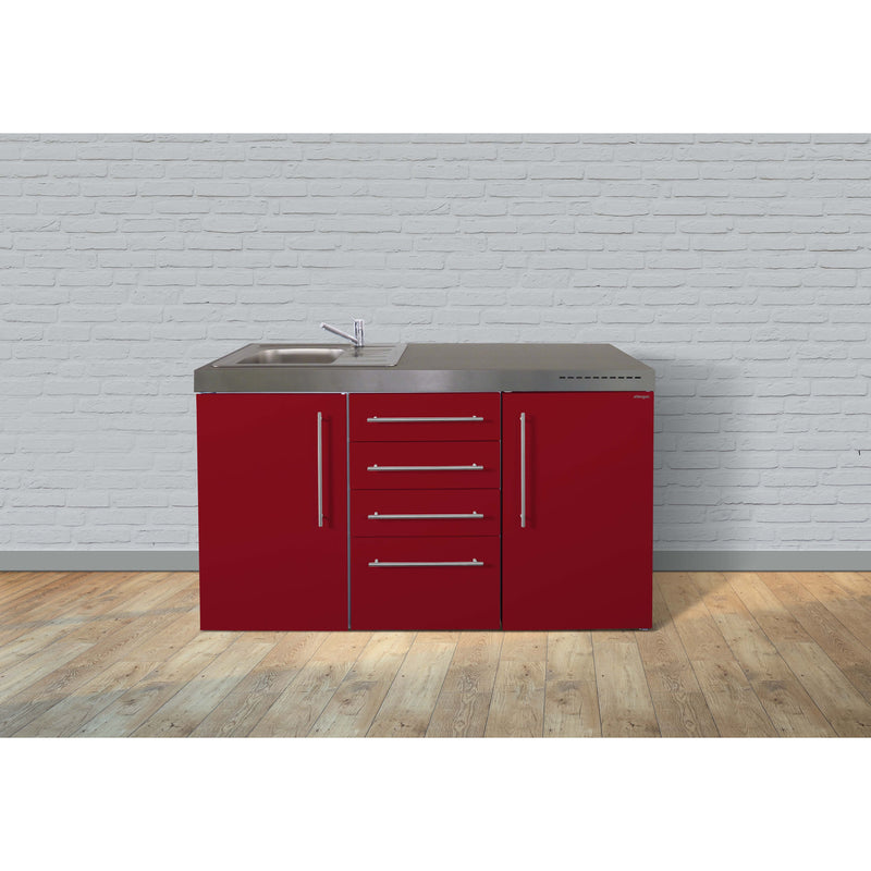 Stengel - Mini-Küche Miniküche Premiumline MPS4BR150Bli Bordeauxrot