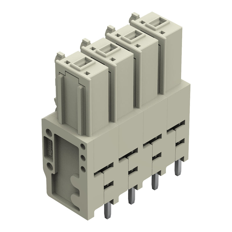 WAGO GmbH & Co. KG - Leiterplattensteckverbinder THT-Federleiste gerade 831-3504 Maß 7,62mm,lgr − 24 Stück