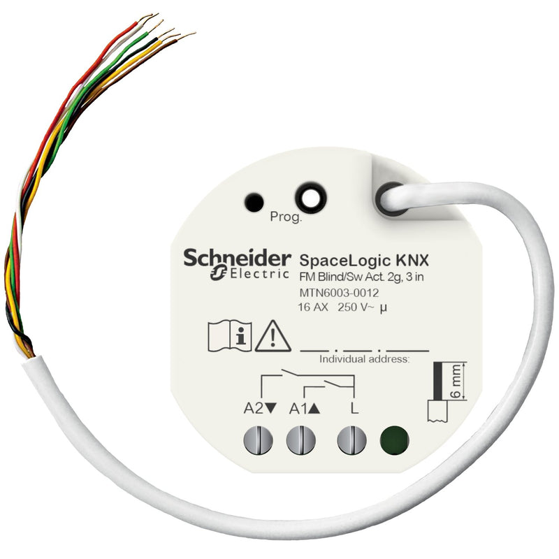 Schneider Electric - Bussystem-Jalousieaktor SpaceLogic Jalousieaktor MTN6003-0012 2fach,UP,3Binäreing