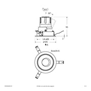EVN Lichttechnik - Downlight/Strahler/Flutlicht LED-Einbauleuchte modular F02R09AM0630L15P Konfigurationstype