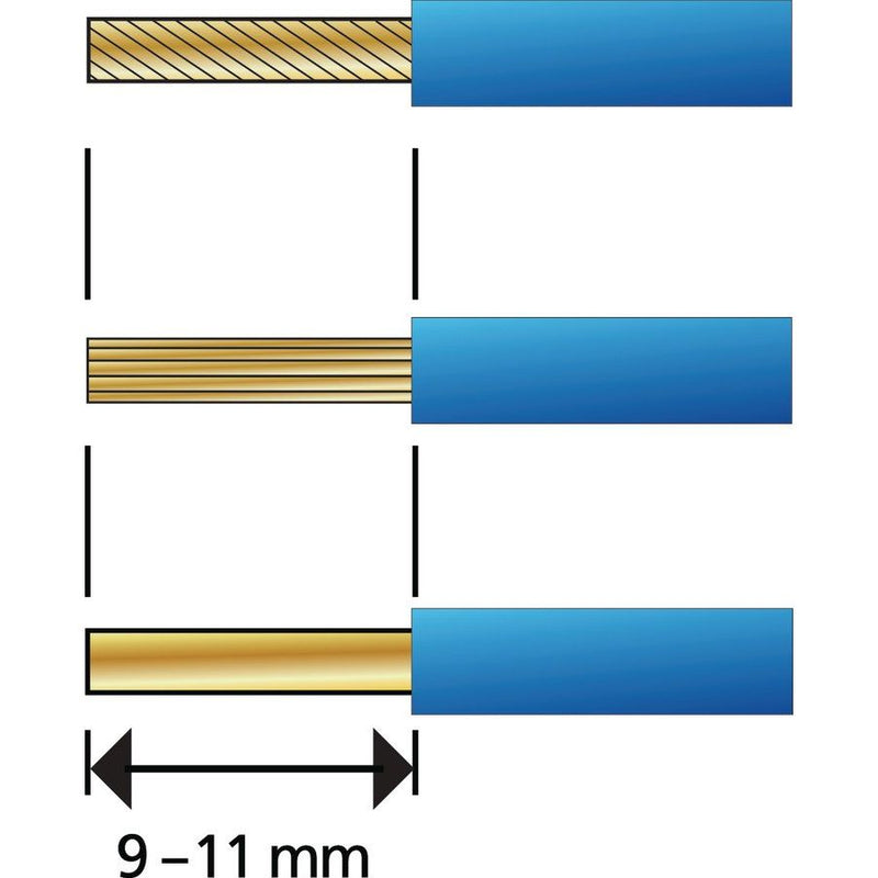HellermannTyton - Steckklemme HECL-2/1-PA-WH-100ST − 500 Stück