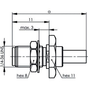 Telegärtner - Koax-Steckverbinder SMA-Kabeleinbaubuchse cr 100024687 AU, G8 (RD-316) − 5 Stück