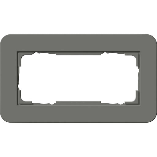 Gira - Abdeckrahmen 2fach o.M 1002423 Dklgrau/Anthrazit