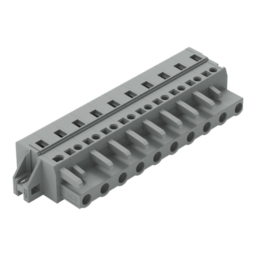 WAGO - Kabelsteckverbinder für Leiterplattensteckverbinder 1-Leiter-Federleiste 231-210/031-000 CAGECLAMP,2,5 mm²,gr − 25 Stück