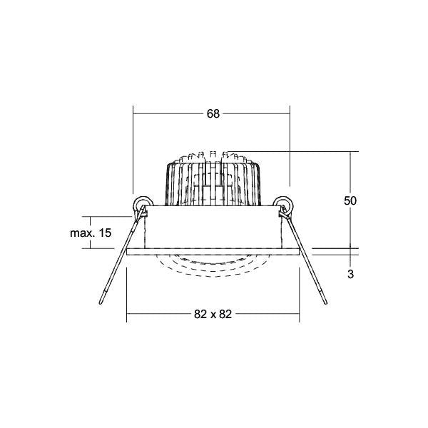 Brumberg Leuchten - Downlight/Strahler/Flutlicht LED-Einbaustrahler 230V 40144023