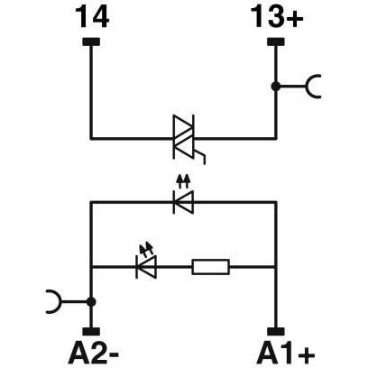Phoenix Contact - Optokoppler Solid-State-Relaismodul RIF0OPT24DC/230AC/1 Ausgang: 24-253VAC − 10 Stück