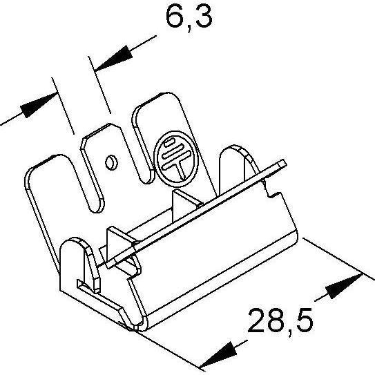 Niedax - Potentialausgleich für Geräteeinbaukanal Potentialausgleichsklemme GPK 63
