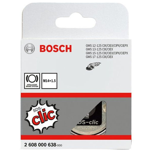 Bosch - Systemzubehör für Schleifen/Polieren (Akku/elektrisch/Druckluft) Schnellspannmutter SDS 2608000638 clic, M14 x 1,5 mm