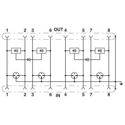 Phoenix Contact - Überspannungsableiter für Informations-/MSR-Technik Überspannungsschutzgerät D-LAN-CAT.5-HC