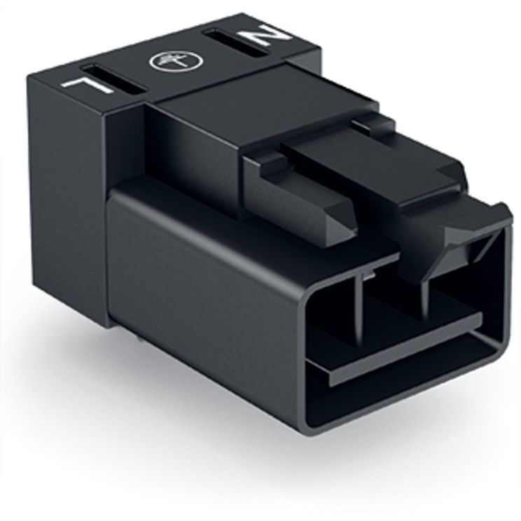 WAGO - Leiterplattensteckverbinder Stecker für Leiterplatten 890-813/011-000 3-polig,schwarz − 100 Stück