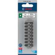 Bosch - Bit-Set PRO Pozidriv Impact Bit, 2608522325 PZ2, 25 mm, 8-tlg