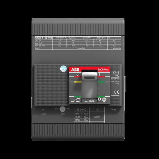 ABB Stotz S&J - Leistungsschalter für Trafo-, Generator- und Anlagenschutz Leistungsschalter XT1B 160 TMD 160-1 Tmax 4p