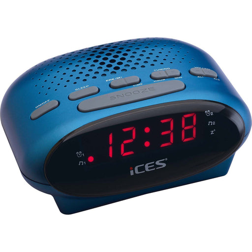 ICES - Radio Uhrenradio Ices ICR-210 blue UKW