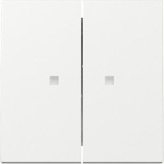 Gira - Abdeckung/Bedienelement für Installationsschalterprogramme Wippe 2f Kontrollf. 363103 Reinweiß