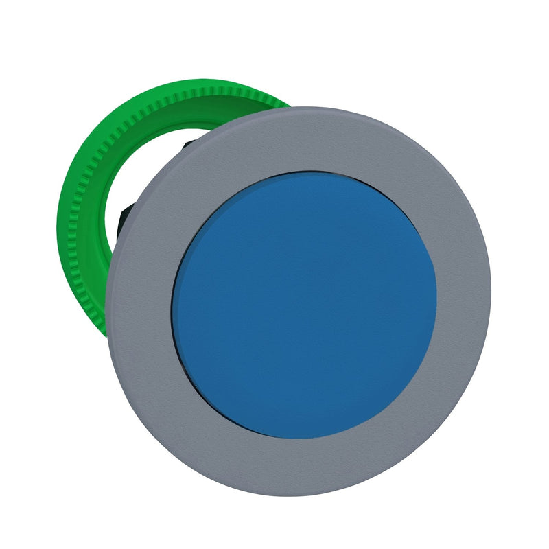 Schneider Electric - Frontelement für Drucktaster Drucktaster, Front ZB5FH6C0 blau, 30mm, in grau