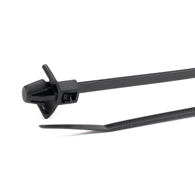 HellermannTyton - Kabelbinder Befestigungsbinder RT50RSF-PA66-BK(100) 215x4,6 schwarz − 100 Stück