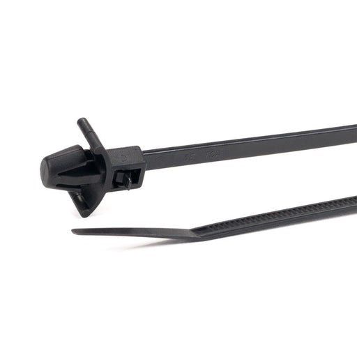 HellermannTyton - Kabelbinder Befestigungsbinder RT50RSF-PA66-BK(100) 215x4,6 schwarz − 100 Stück