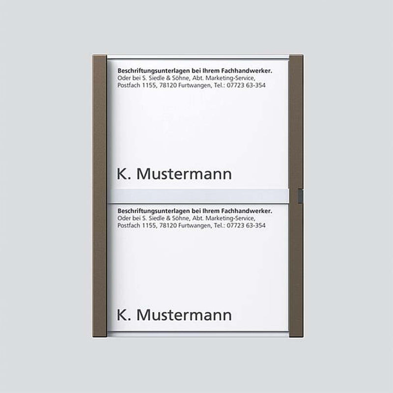 Siedle&Söhne - Zubehör/Ersatzteile für Türkommunikation Namensschild Bernst-Glim 200029954-00 f. TM612-2/BTM650-02 − 1 Stück