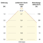 EVN Lichttechnik - Downlight/Strahler/Flutlicht LED-Downlight IP54 LN54350125 dimmbar