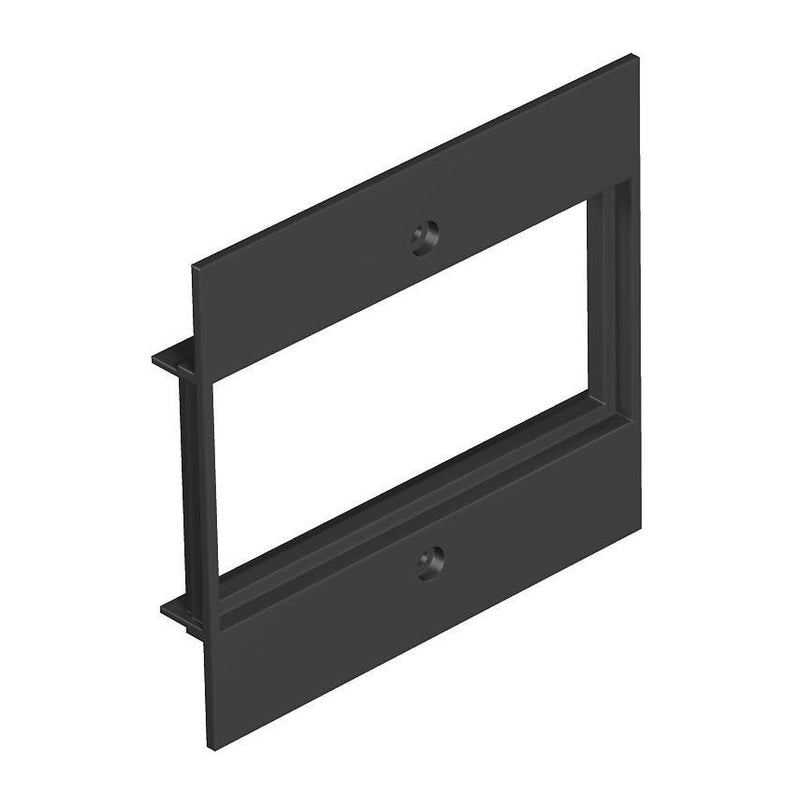 OBO Bettermann Vertr - Abdeckplatte für Einbaueinheiten Abdeckplatte T12L P16S 9011 2f Modul 45 in T12L